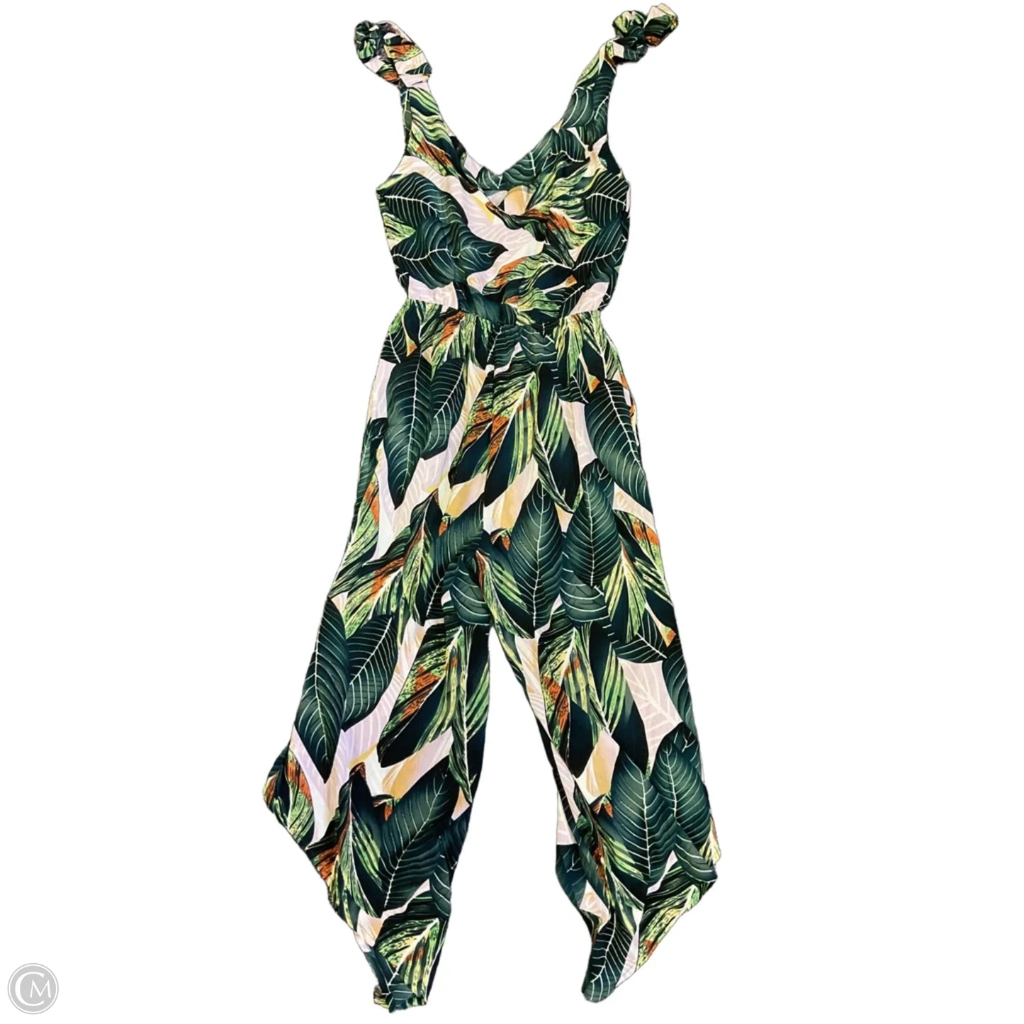 Jumpsuit By Clothes Mentor In Tropical Print, Size: Xs