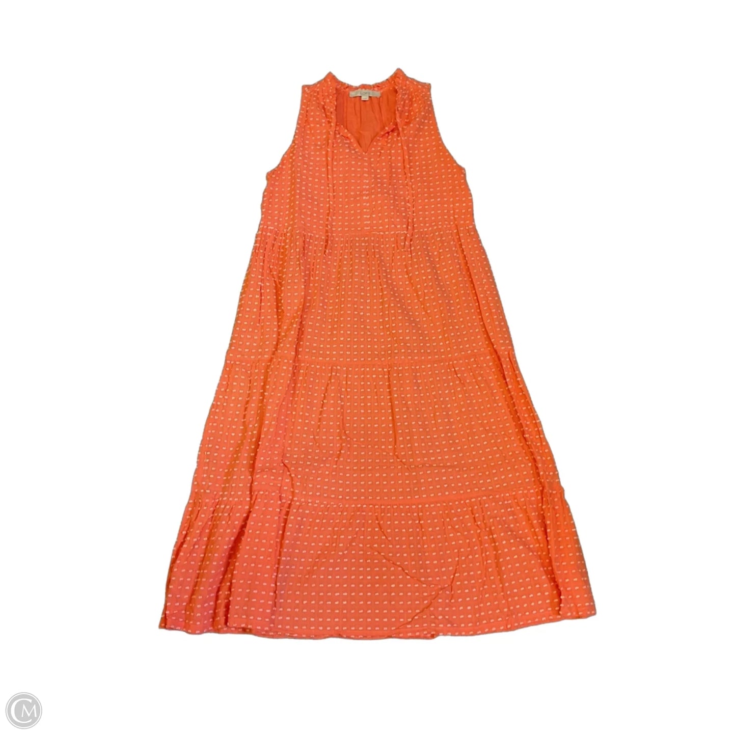 Dress Casual Midi By Loft In Orange, Size: Xs