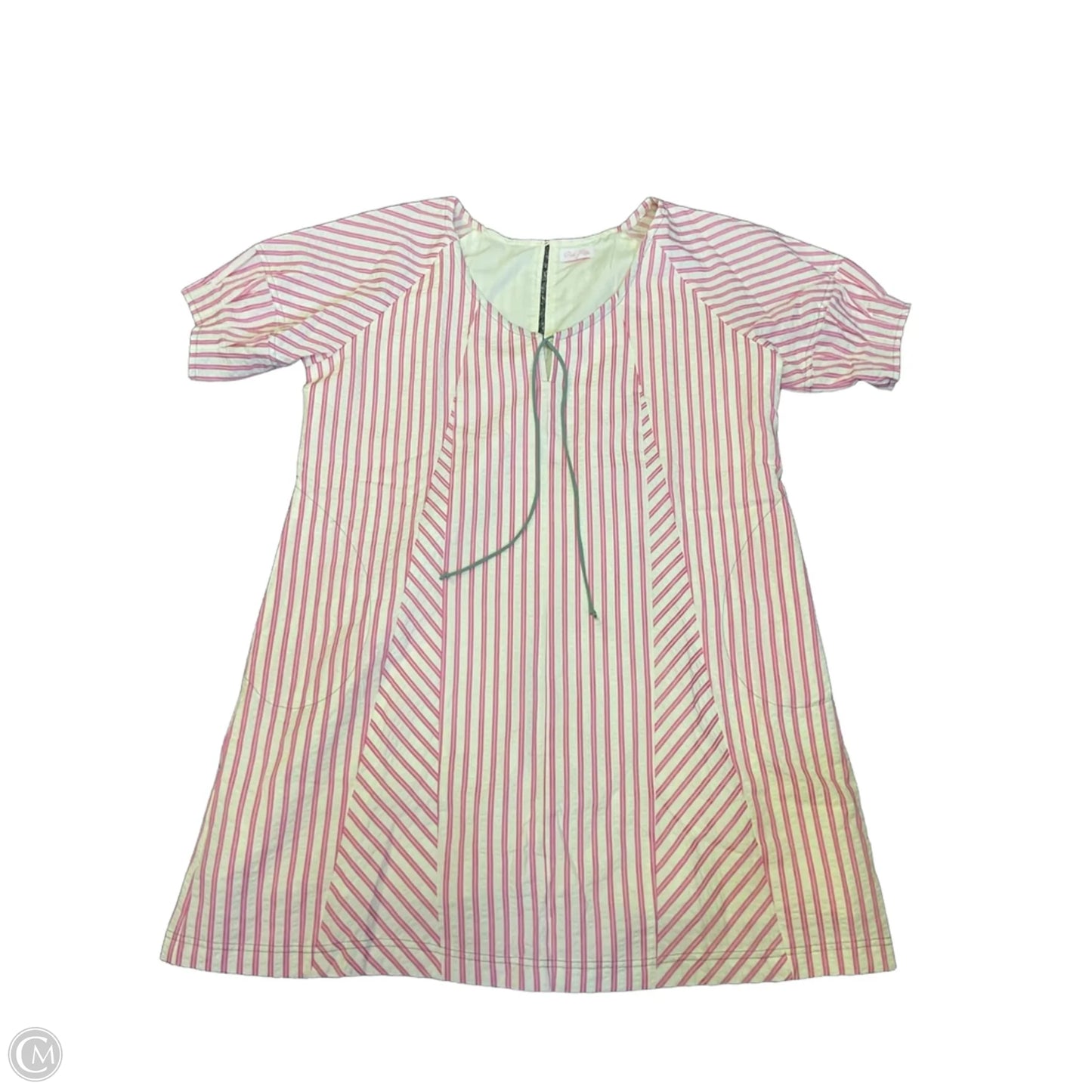 Dress Casual Short By Pink Lily In Pink & White, Size: S