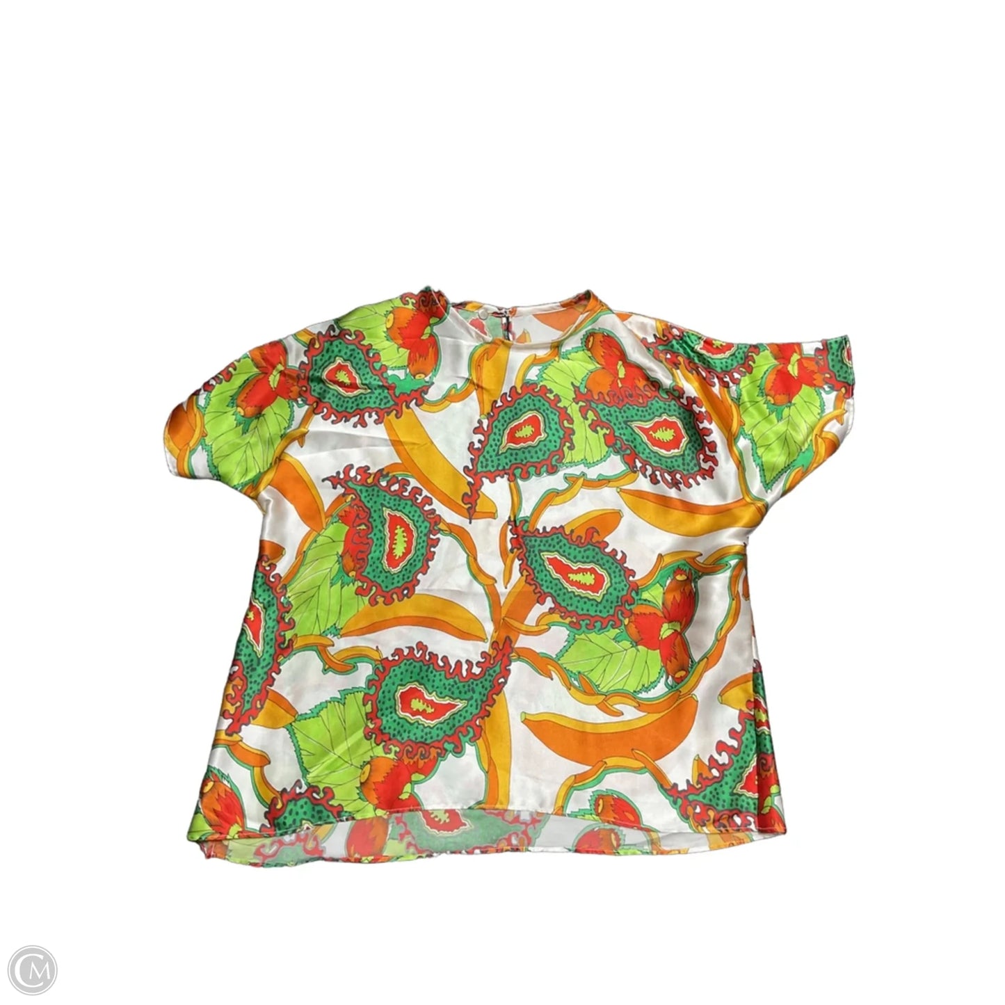 Blouse Short Sleeve By Cmc In Tropical Print