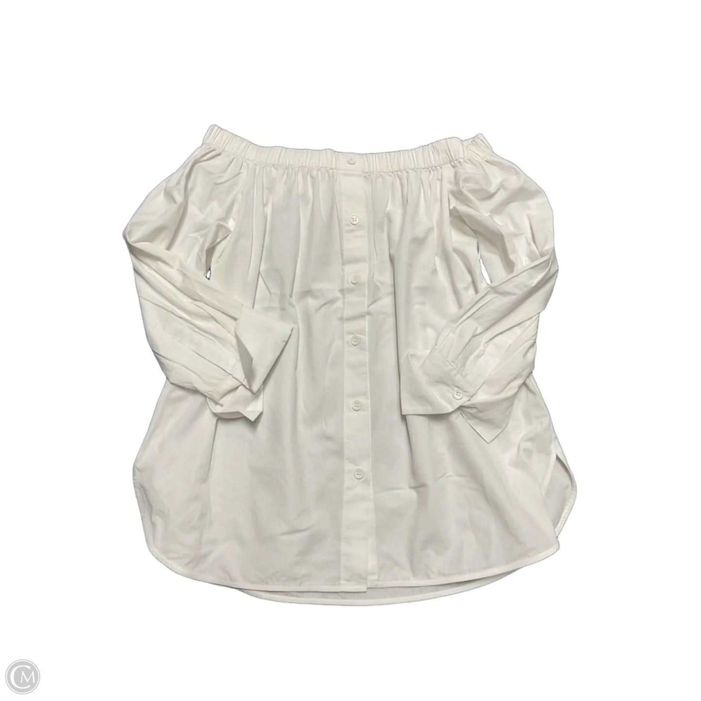 Top Long Sleeve By Zara In White, Size: Xs