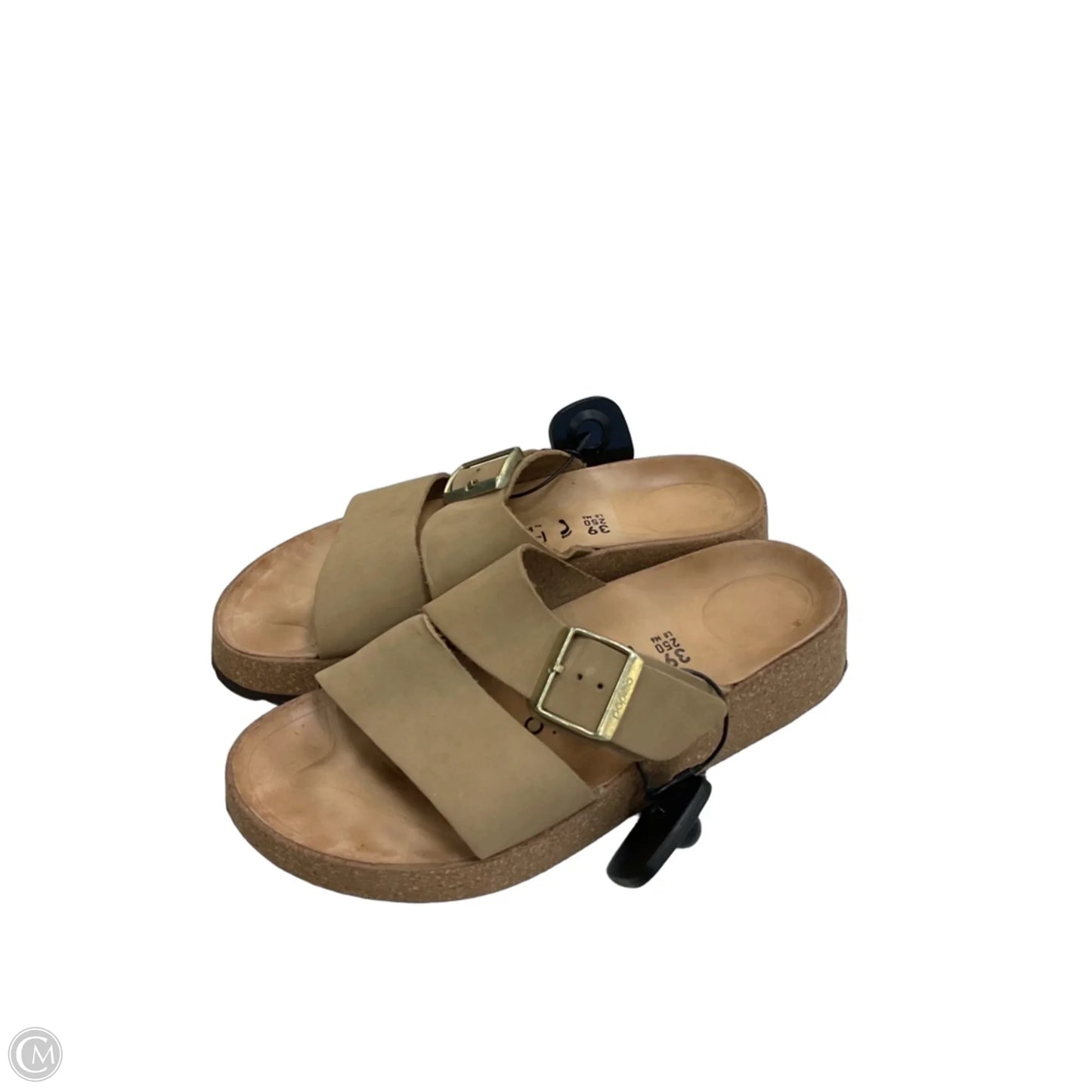 Sandals Heels Platform By Papillion In Tan, Size: 8