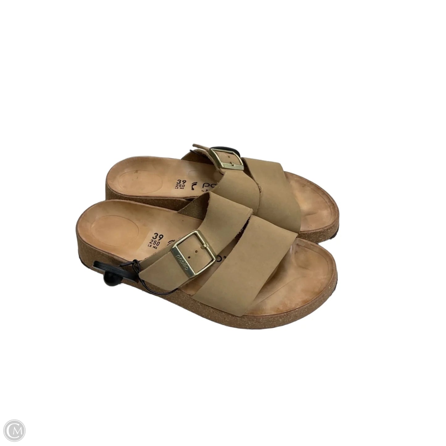 Sandals Heels Platform By Papillion In Tan, Size: 8