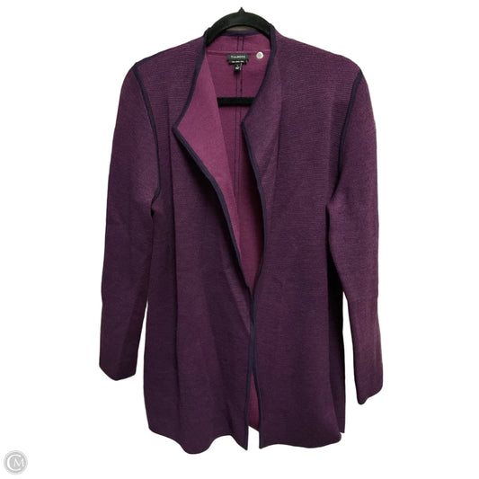 Sweater Cardigan By Talbots In Purple, Size: L