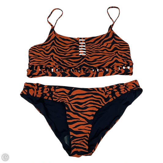 Swimsuit 2pc By Clothes Mentor In Black & Red, Size: L