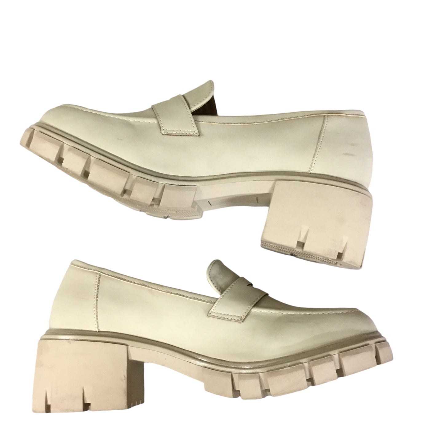 Shoes Heels Platform By Clothes Mentor In Tan, Size: 10