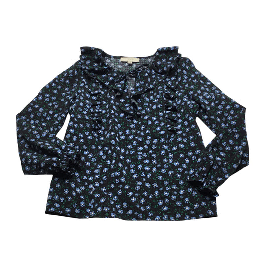 Top Long Sleeve By Loft In Blue & Green, Size: Xs