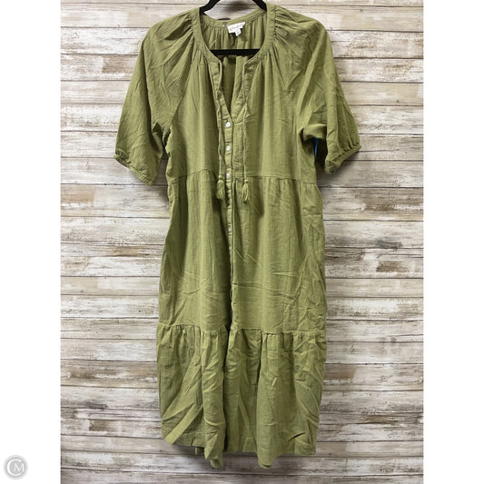 Dress Casual Midi By Wonderly In Green, Size: L