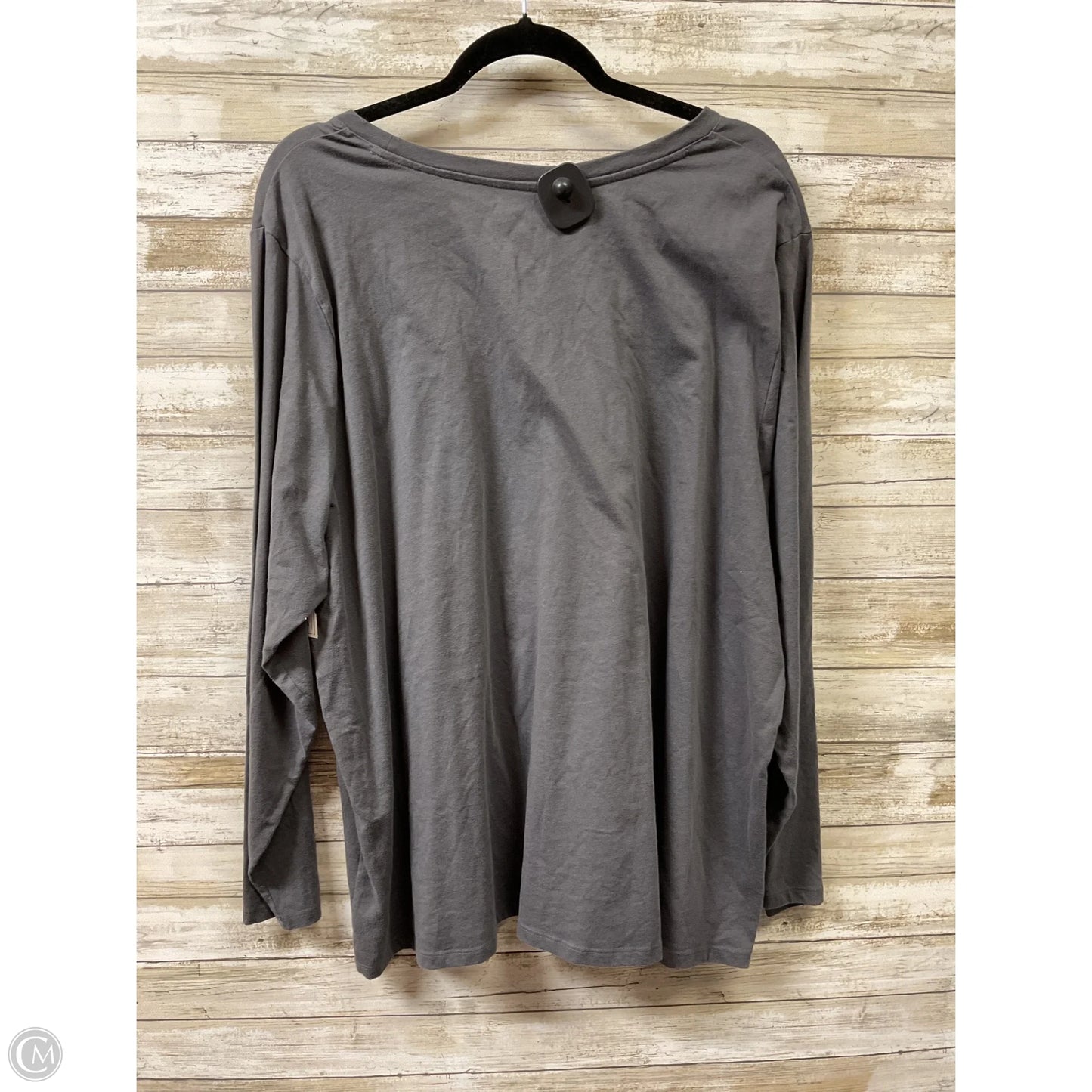 Top Long Sleeve By Sonoma In Grey, Size: 3x