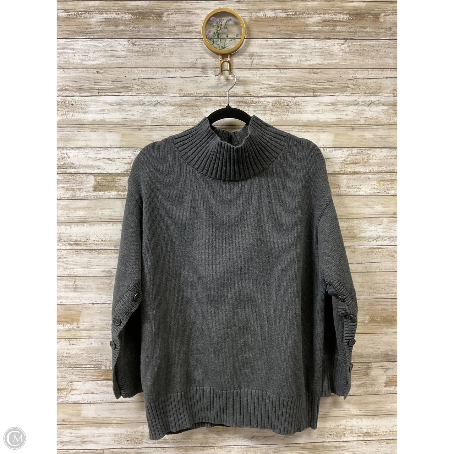 Sweater By Elliott Lauren In Grey, Size: L