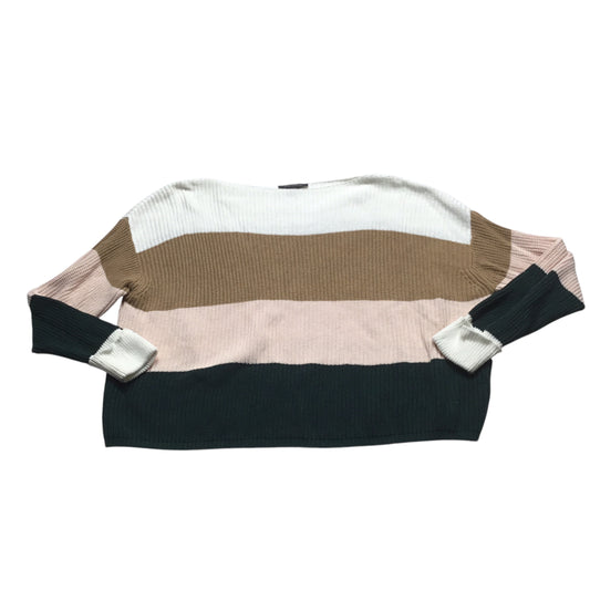 Sweater By French Connection In Brown & White, Size: Xs