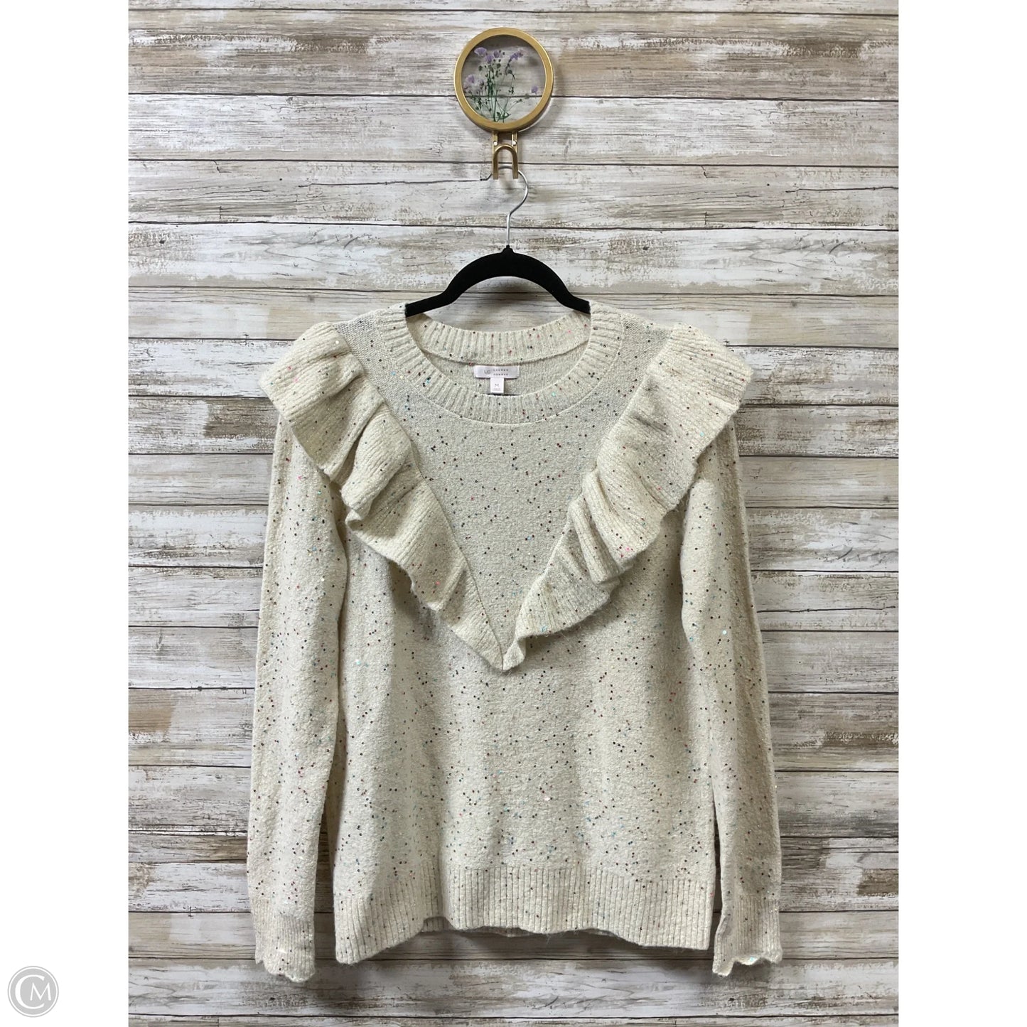 Sweater By Lc Lauren Conrad In Cream, Size: M