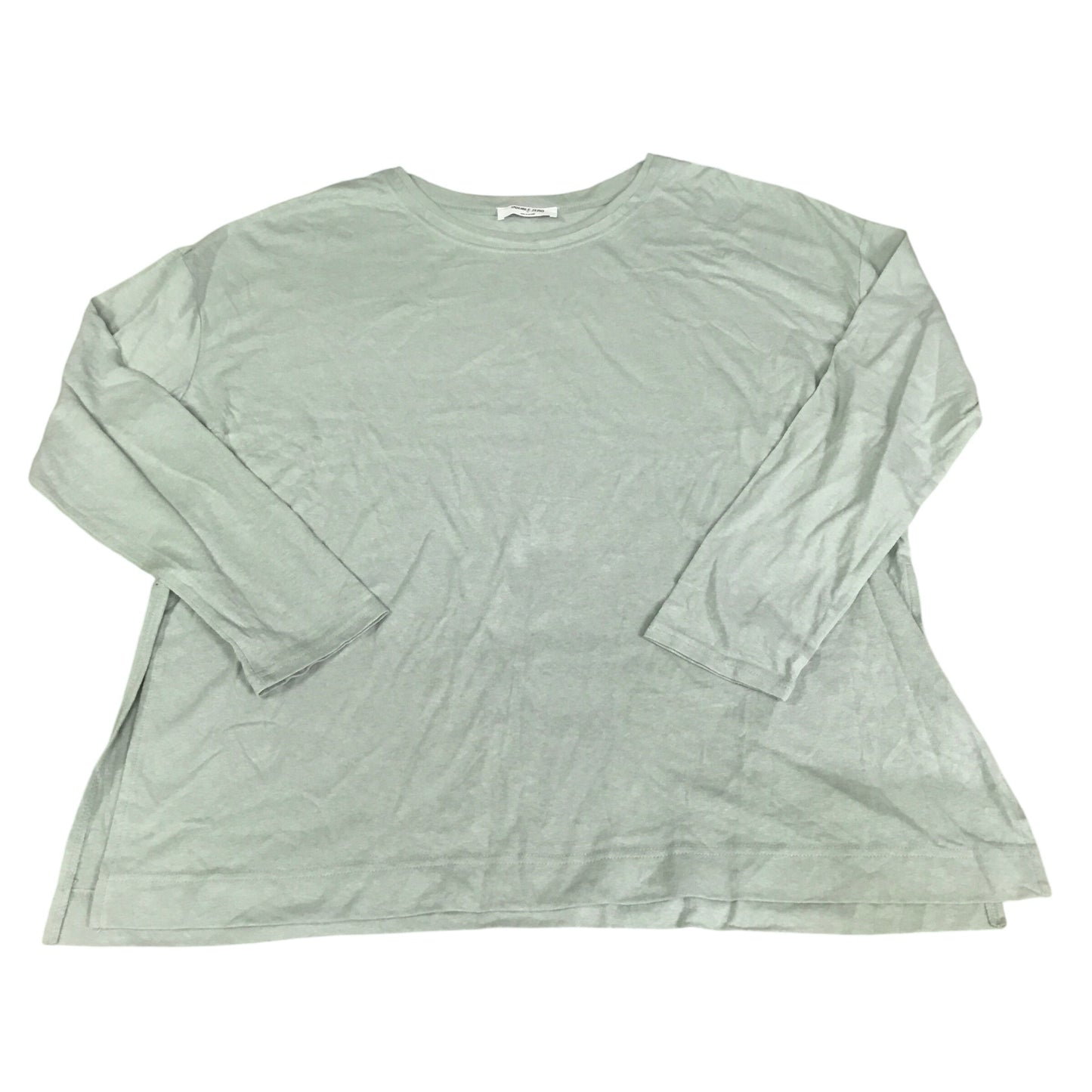 Top Long Sleeve Basic By Double Zero In Green, Size: Xl
