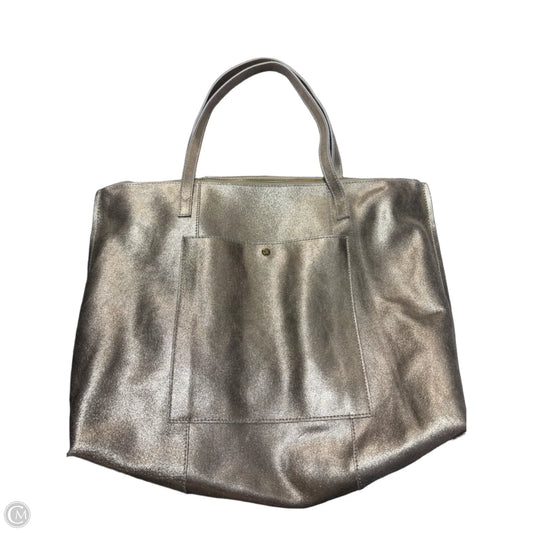 Tote Leather By Gilli, Size: Large