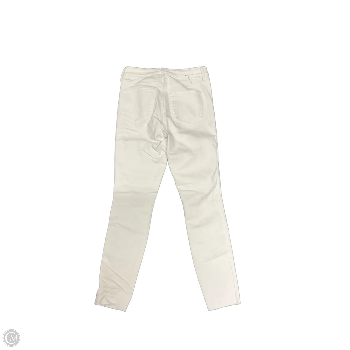Jeans Skinny By Gap In White Denim, Size: 4