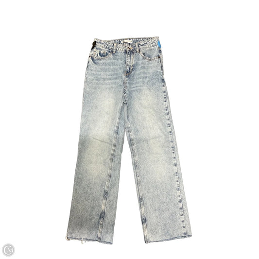 Jeans Straight By Zara In Blue Denim, Size: 4