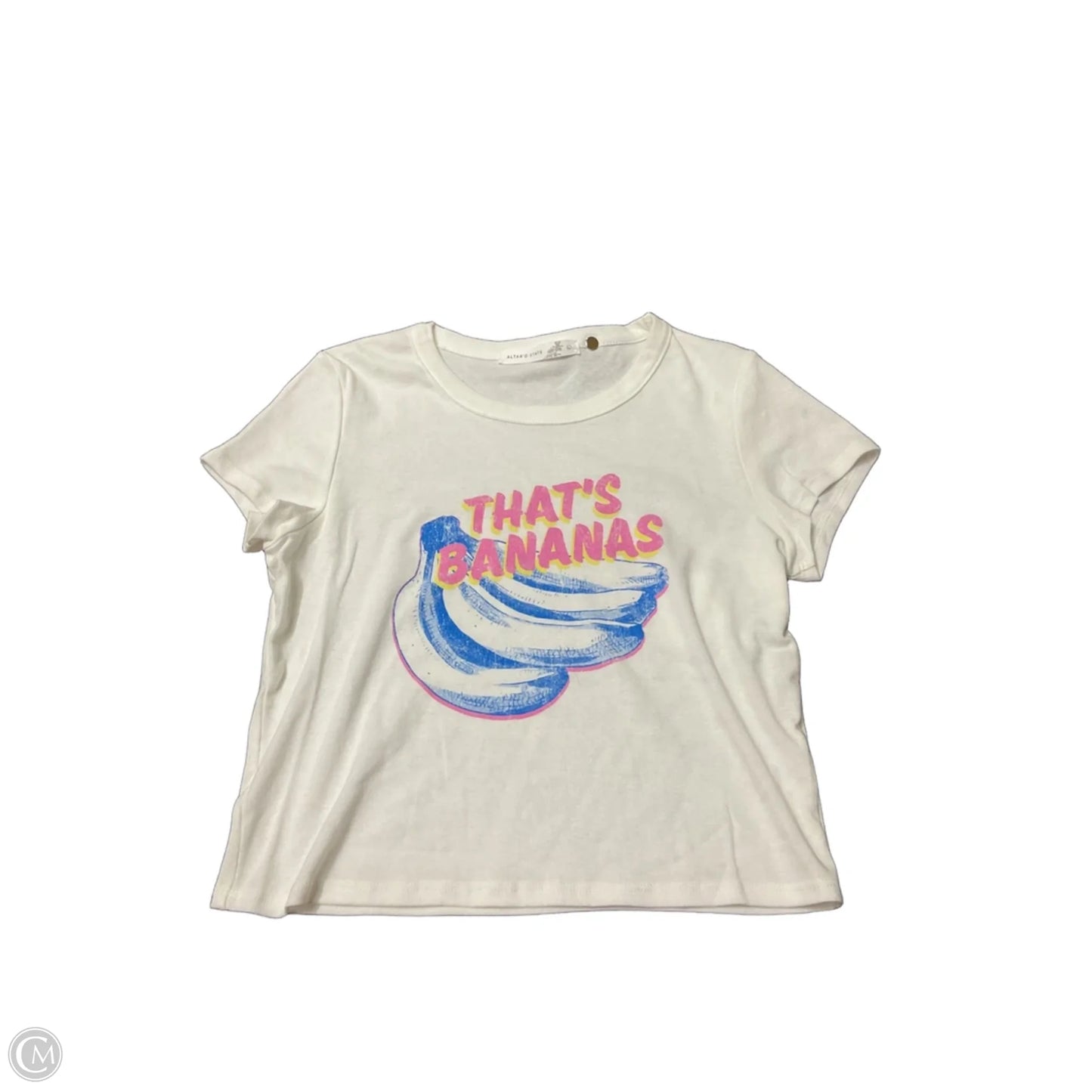 Top Short Sleeve By Altard State In White, Size: L