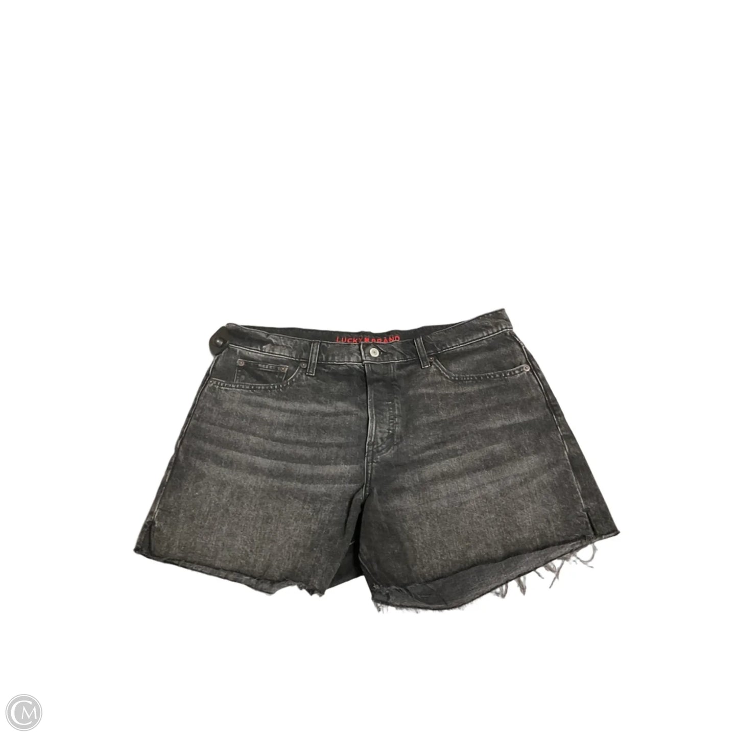Shorts By Lucky Brand In Black Denim, Size: 14