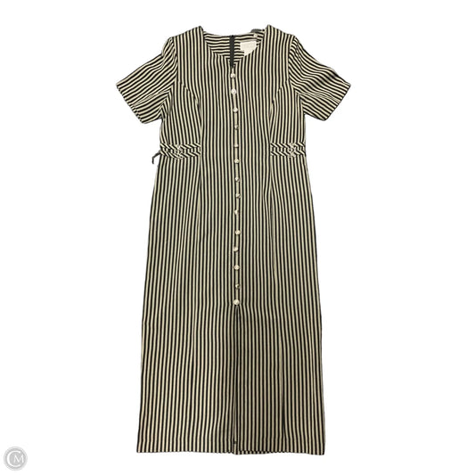 Dress Casual Maxi By Cmc In Black & Green, Size: 10
