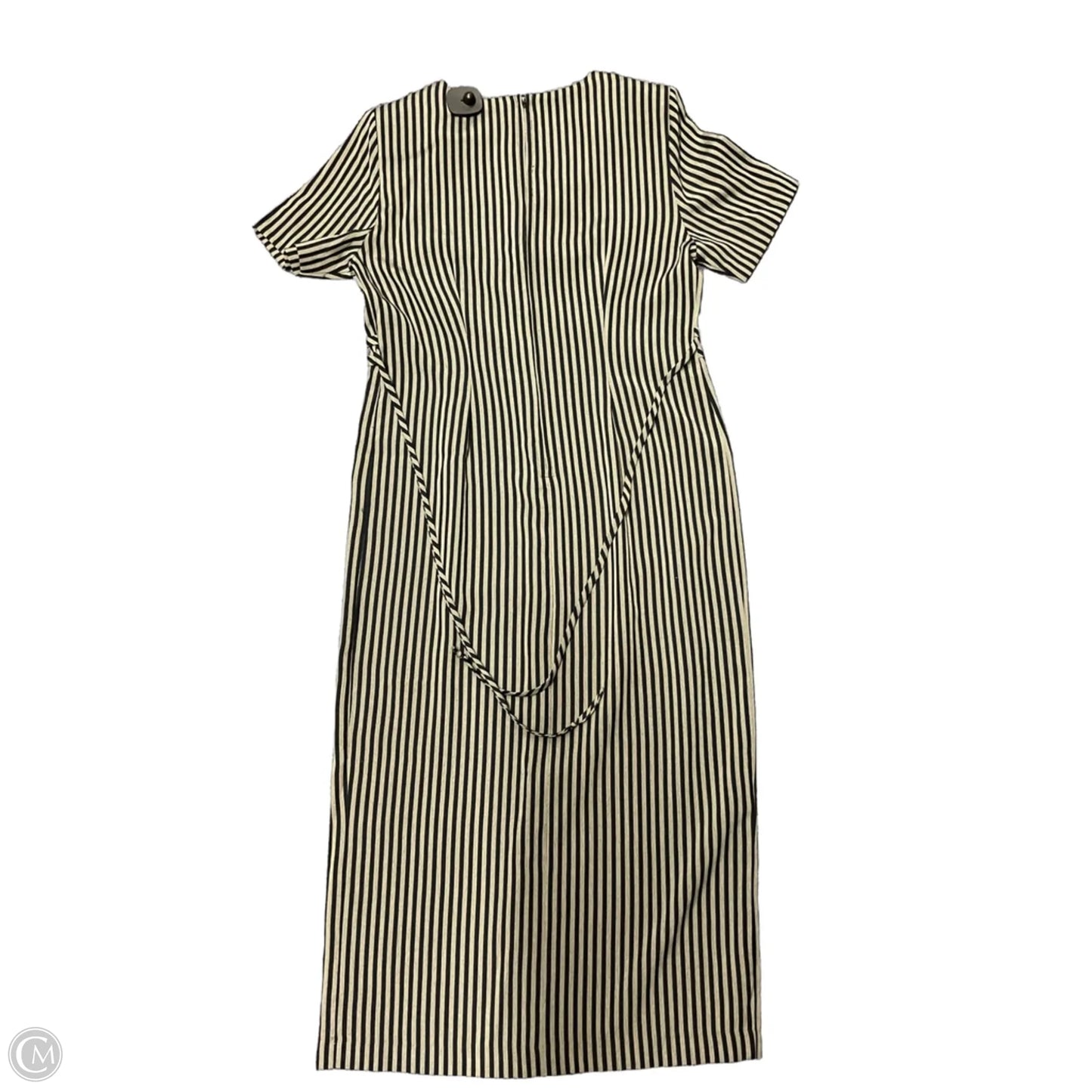 Dress Casual Maxi By Cmc In Black & Green, Size: 10