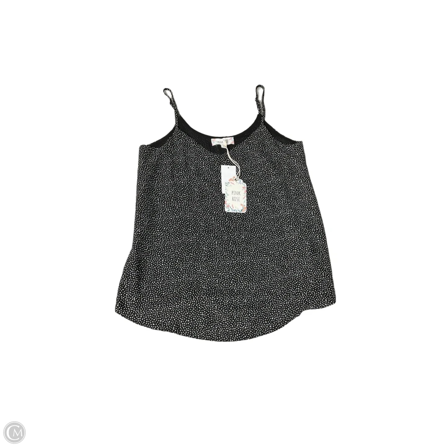 Top Sleeveless By Pink Rose In Black & White, Size: S