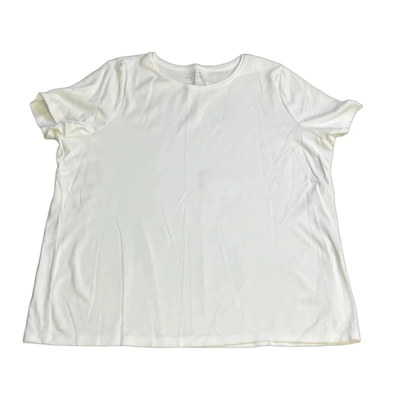 Top Short Sleeve Basic By Talbots In White, Size: 2x