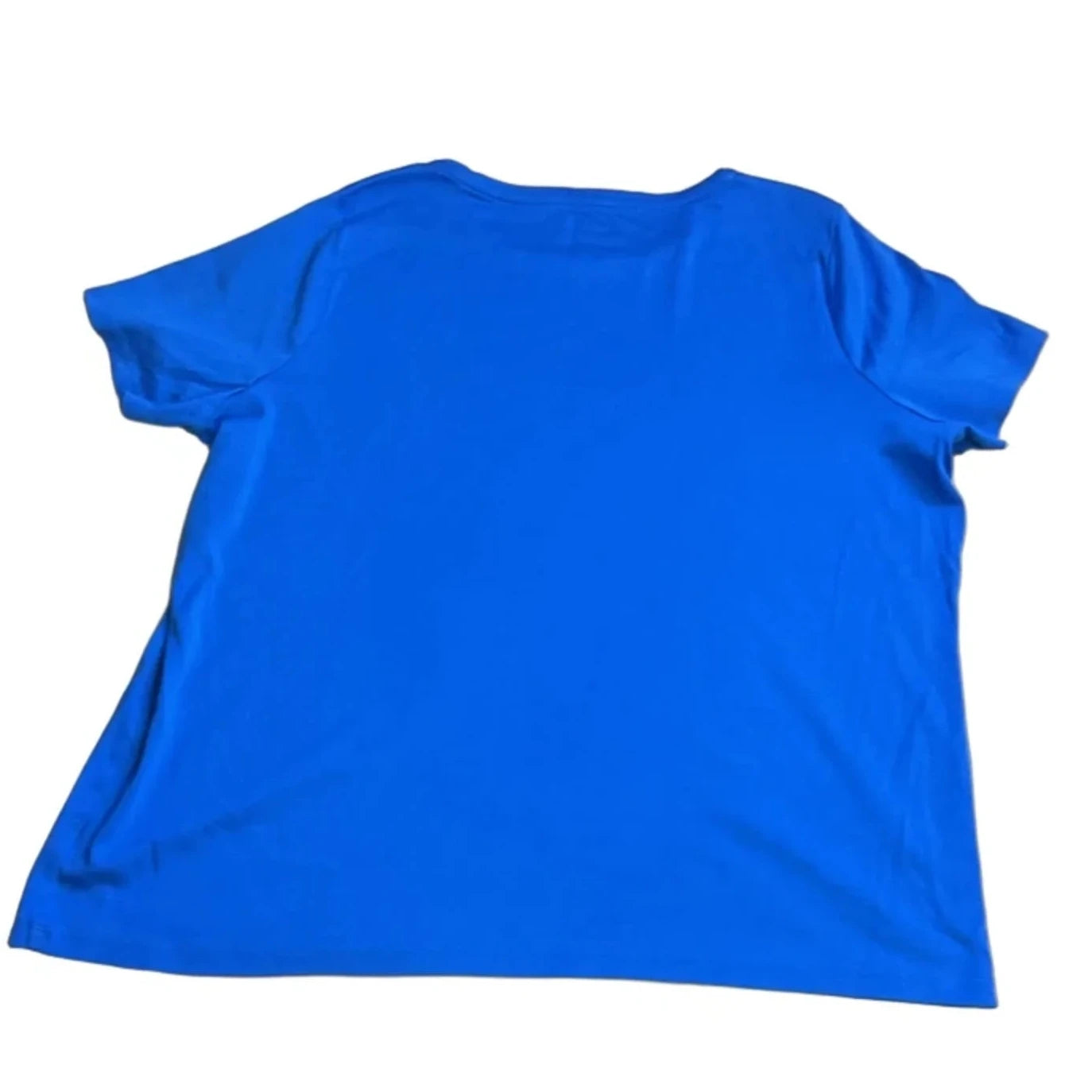 Top Short Sleeve Basic By Talbots In Blue, Size: 2x