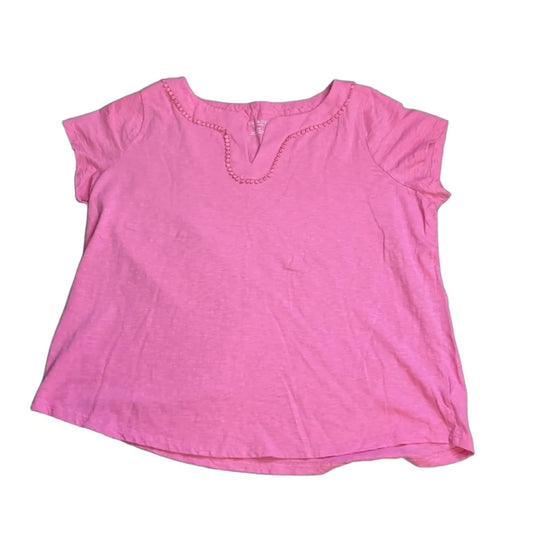 Top Short Sleeve By Talbots In Pink, Size: 2x
