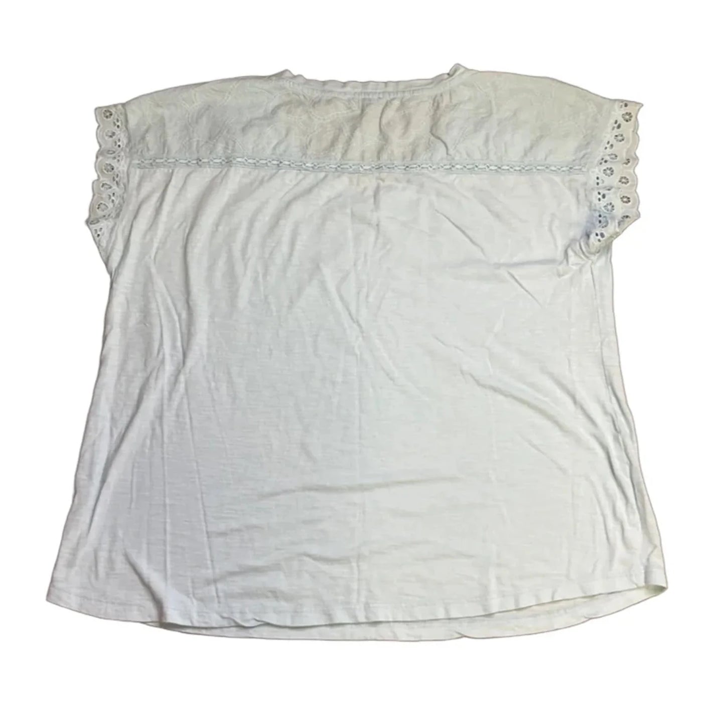 Top Short Sleeve By Talbots In Blue, Size: 1x