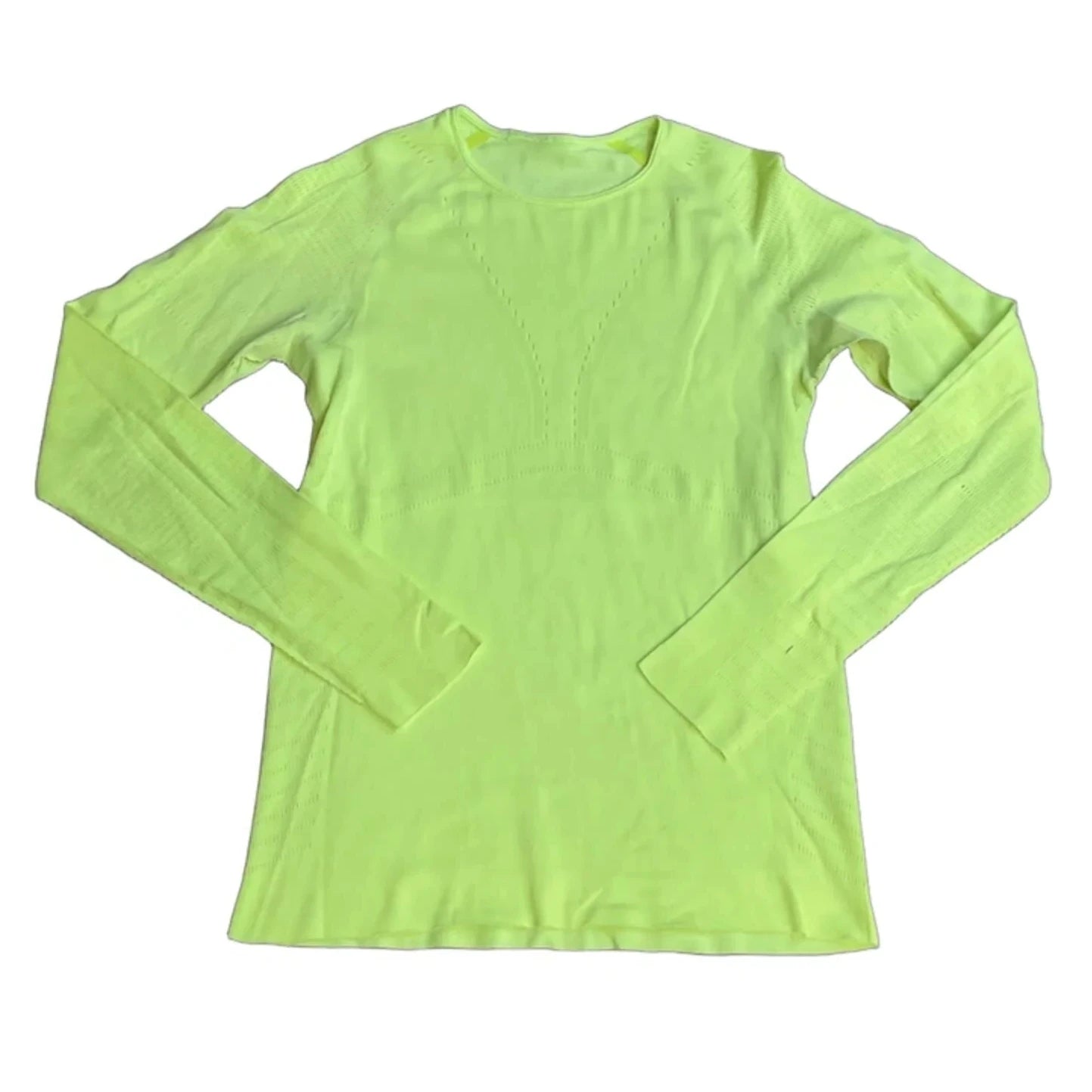 Athletic Top Long Sleeve Crewneck By Lululemon In Yellow, Size: S