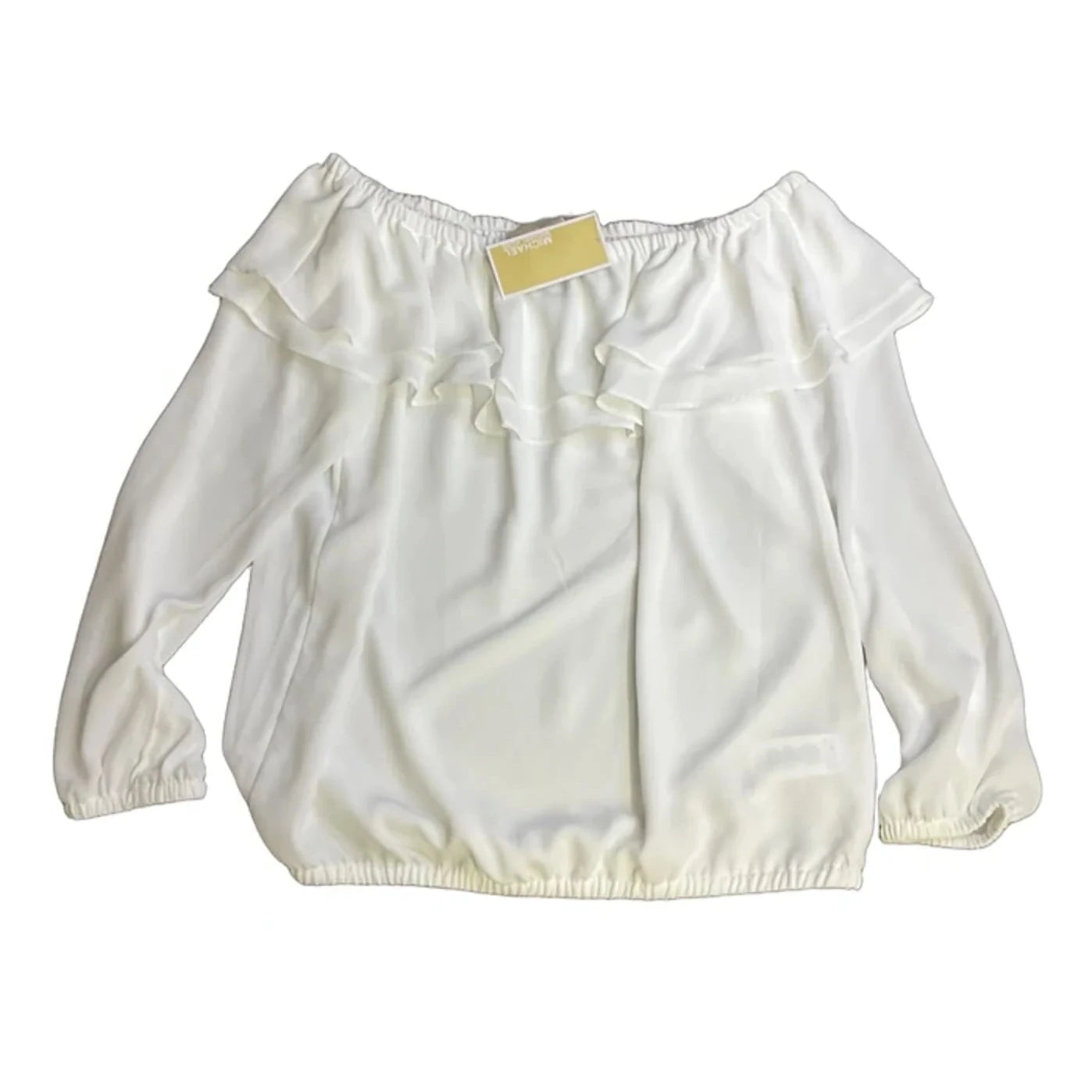 Top Long Sleeve By Michael By Michael Kors In White, Size: S