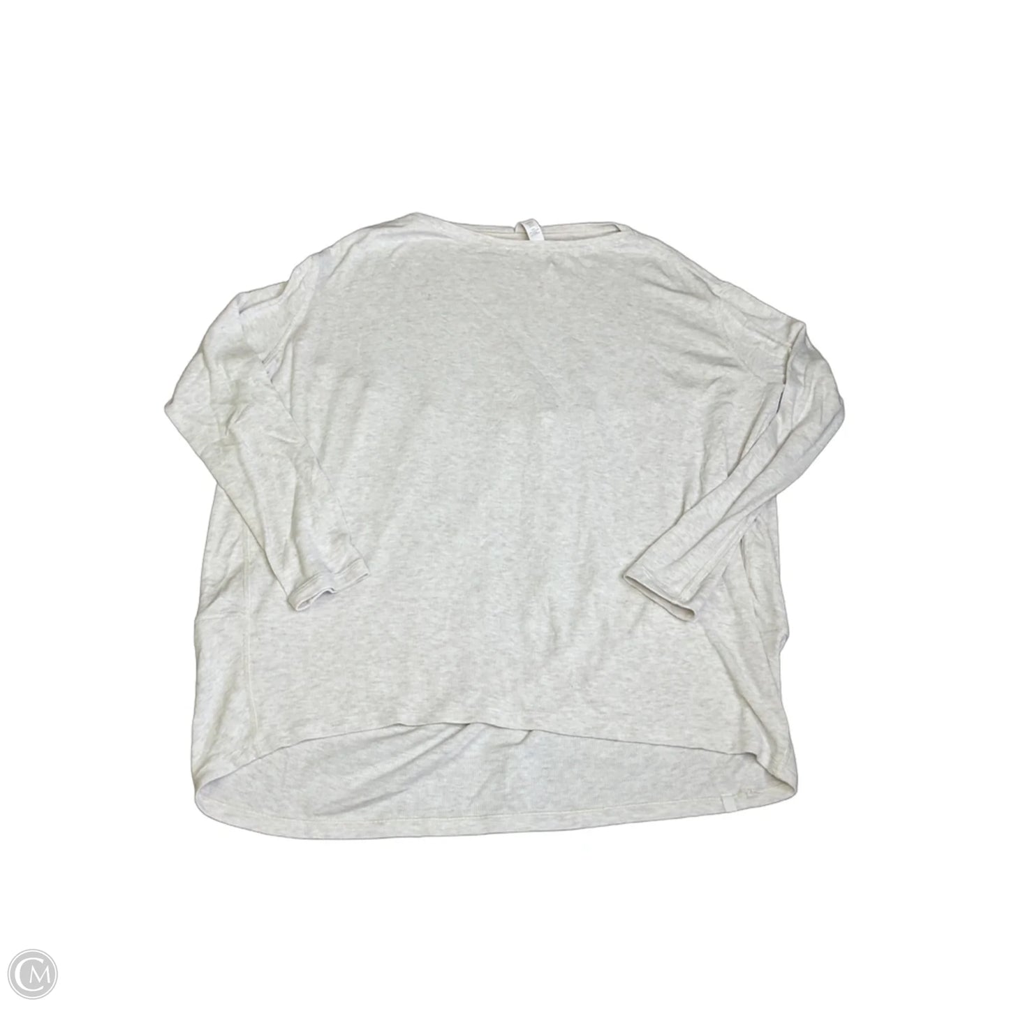 Athletic Top Long Sleeve Crewneck By Lululemon In Beige, Size: 6