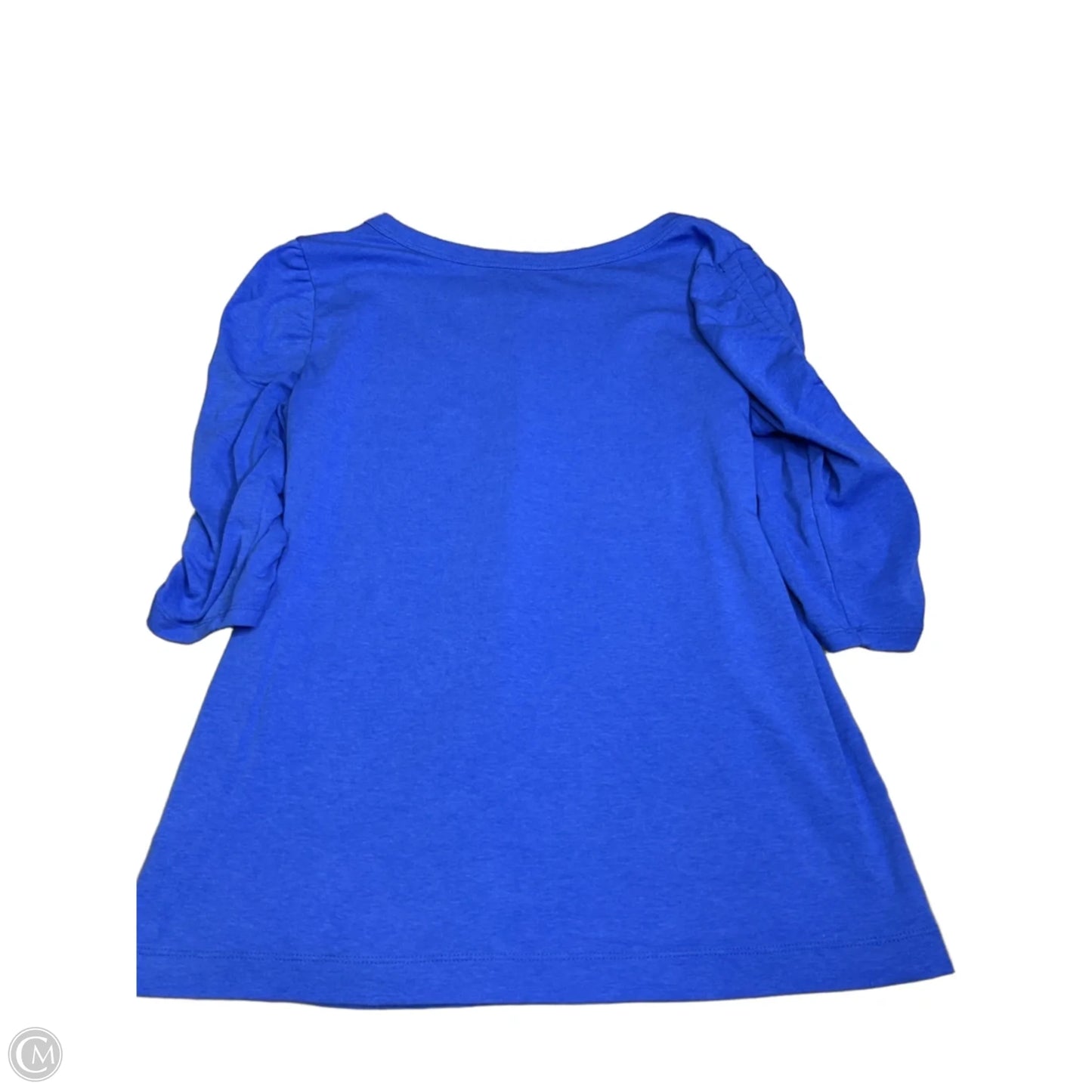 Top 3/4 Sleeve Designer By Lilly Pulitzer In Blue, Size: S