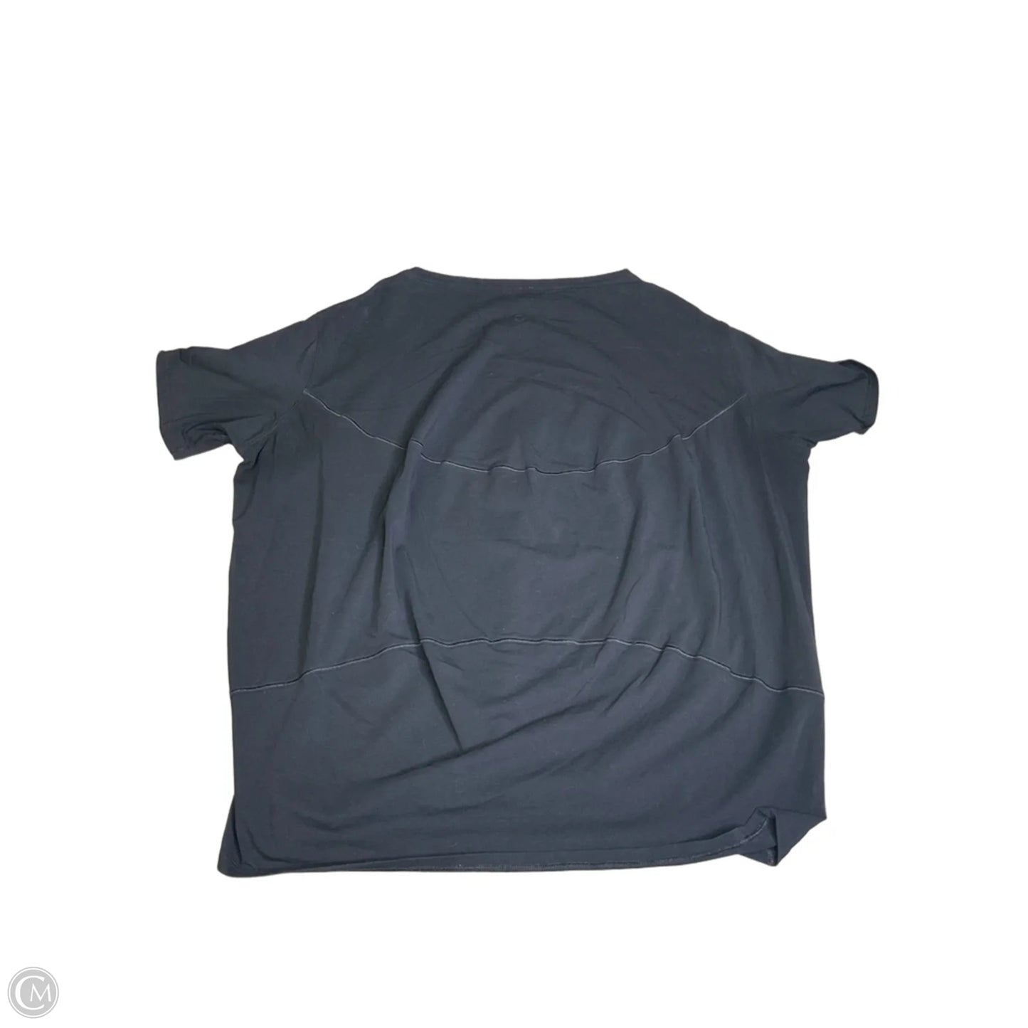 Athletic Top Short Sleeve By Lululemon In Black, Size: M