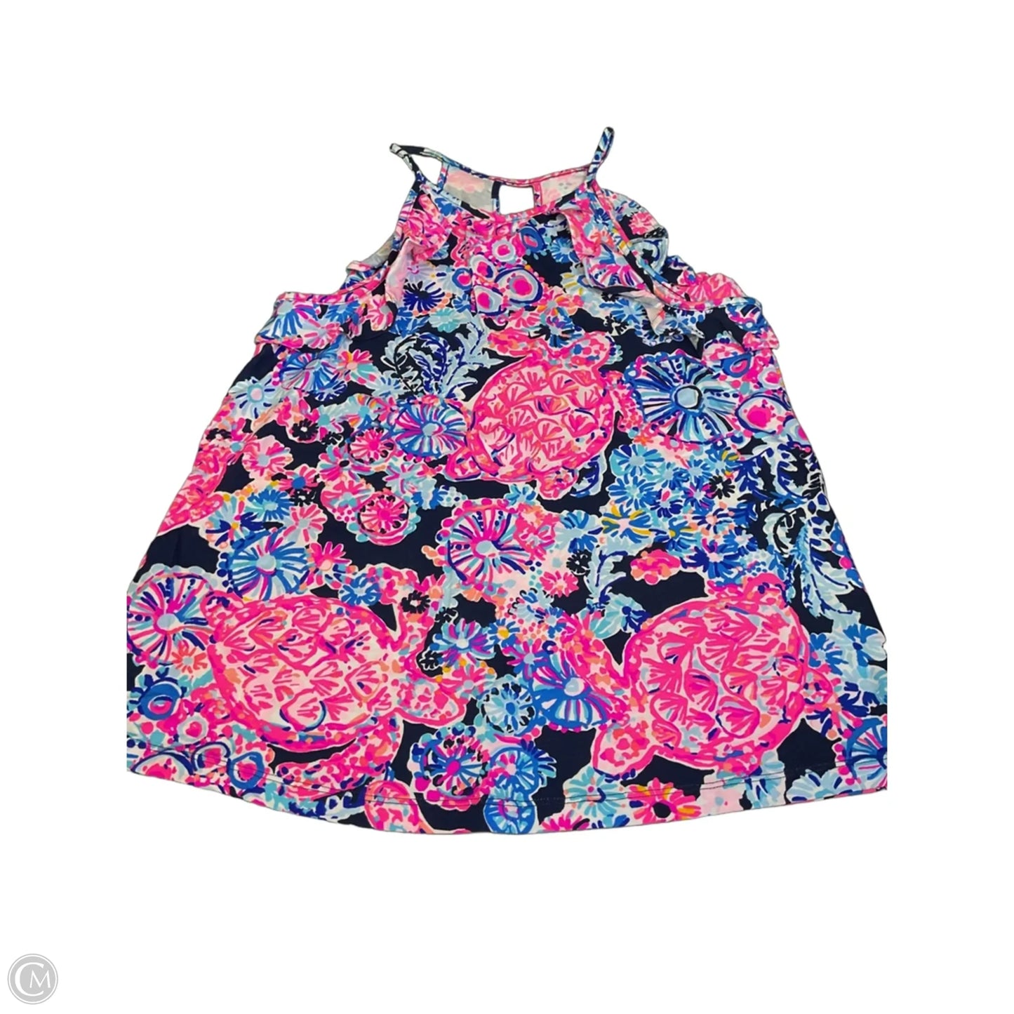 Top Sleeveless Designer By Lilly Pulitzer In Blue & Pink, Size: Xs