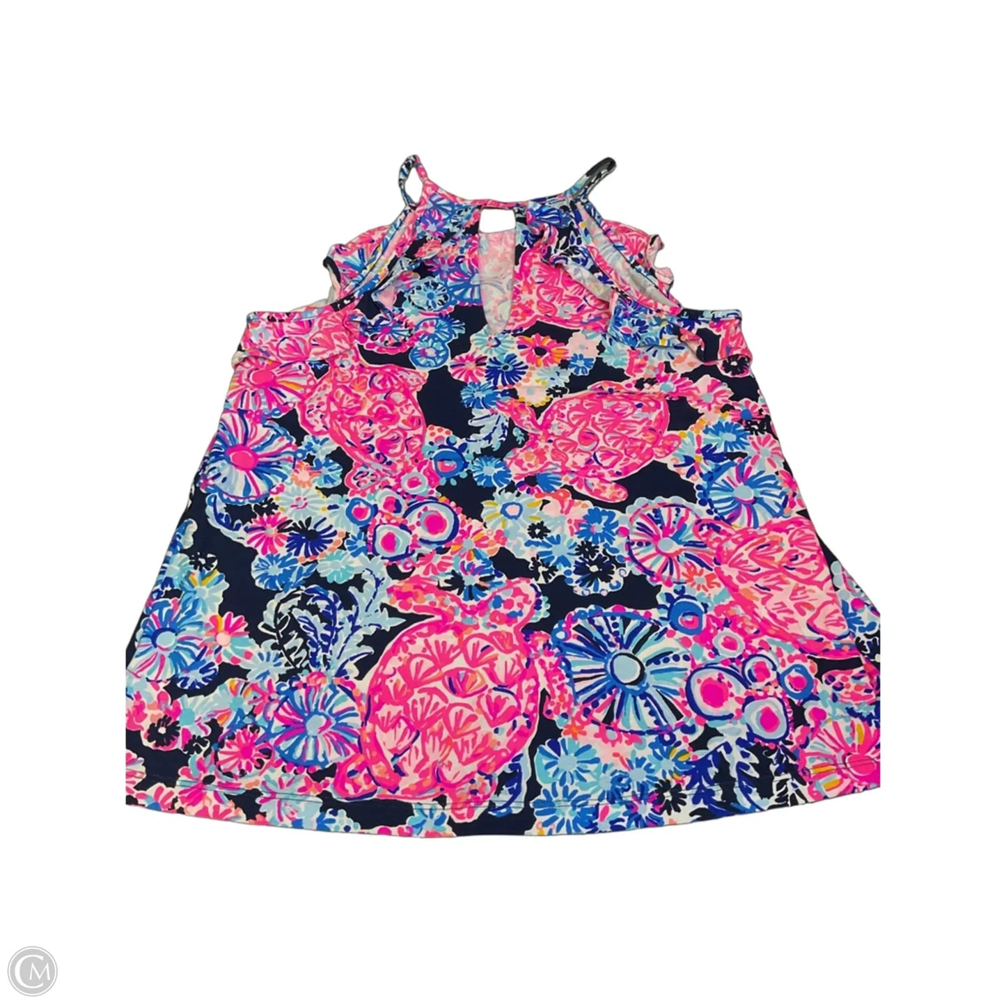 Top Sleeveless Designer By Lilly Pulitzer In Blue & Pink, Size: Xs