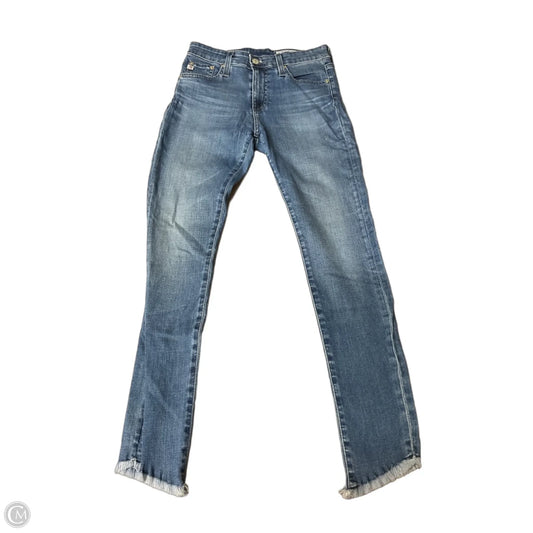 Jeans Skinny By Adriano Goldschmied In Blue Denim, Size: 4