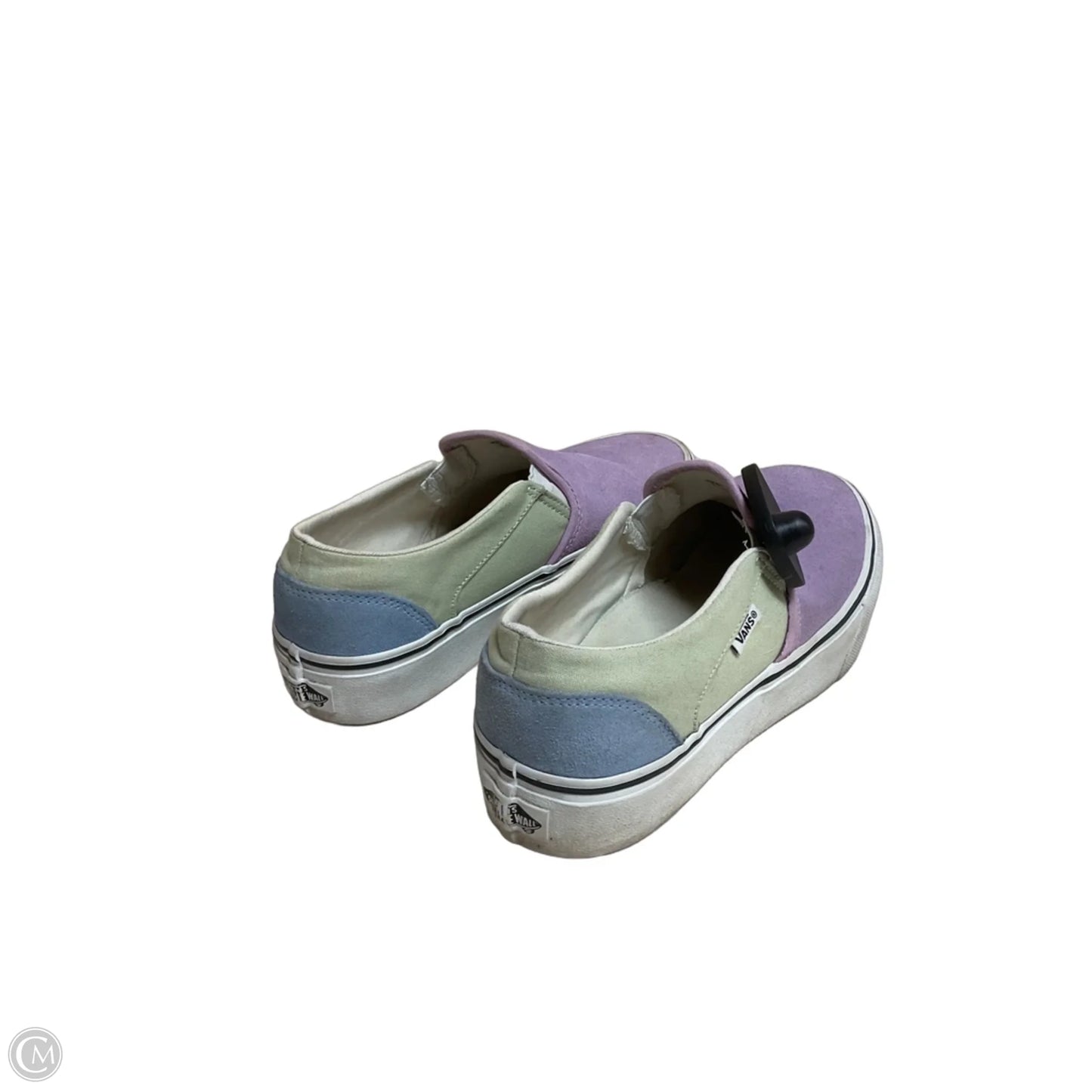 Shoes Sneakers By Vans In Green & Purple, Size: 8.5