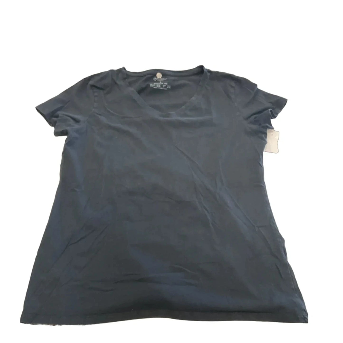 Top Short Sleeve Basic By Primark In Black, Size: L