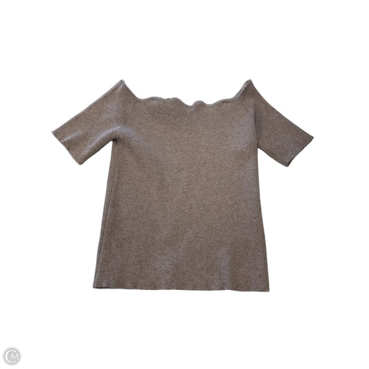 Top Short Sleeve By Bluivy In Brown, Size: L