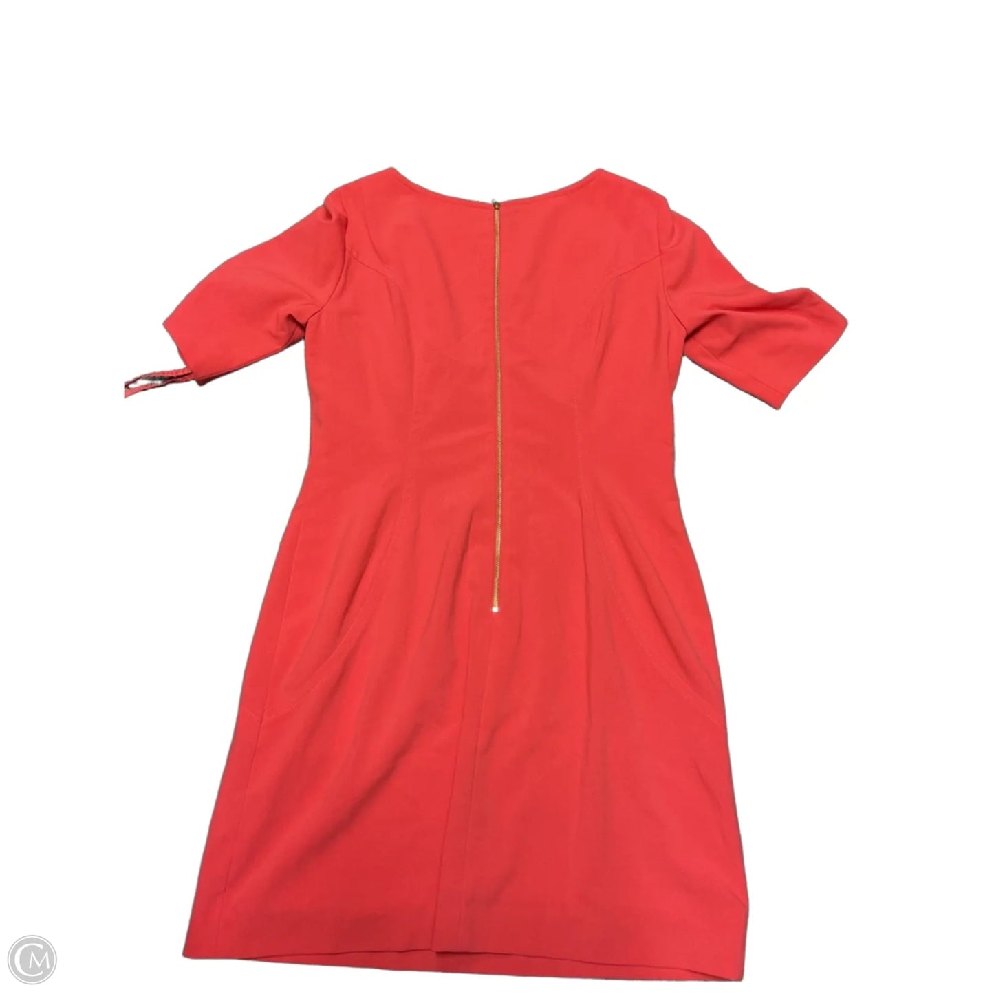 Dress Work By Tahari By Arthur Levine In Coral, Size: 10p