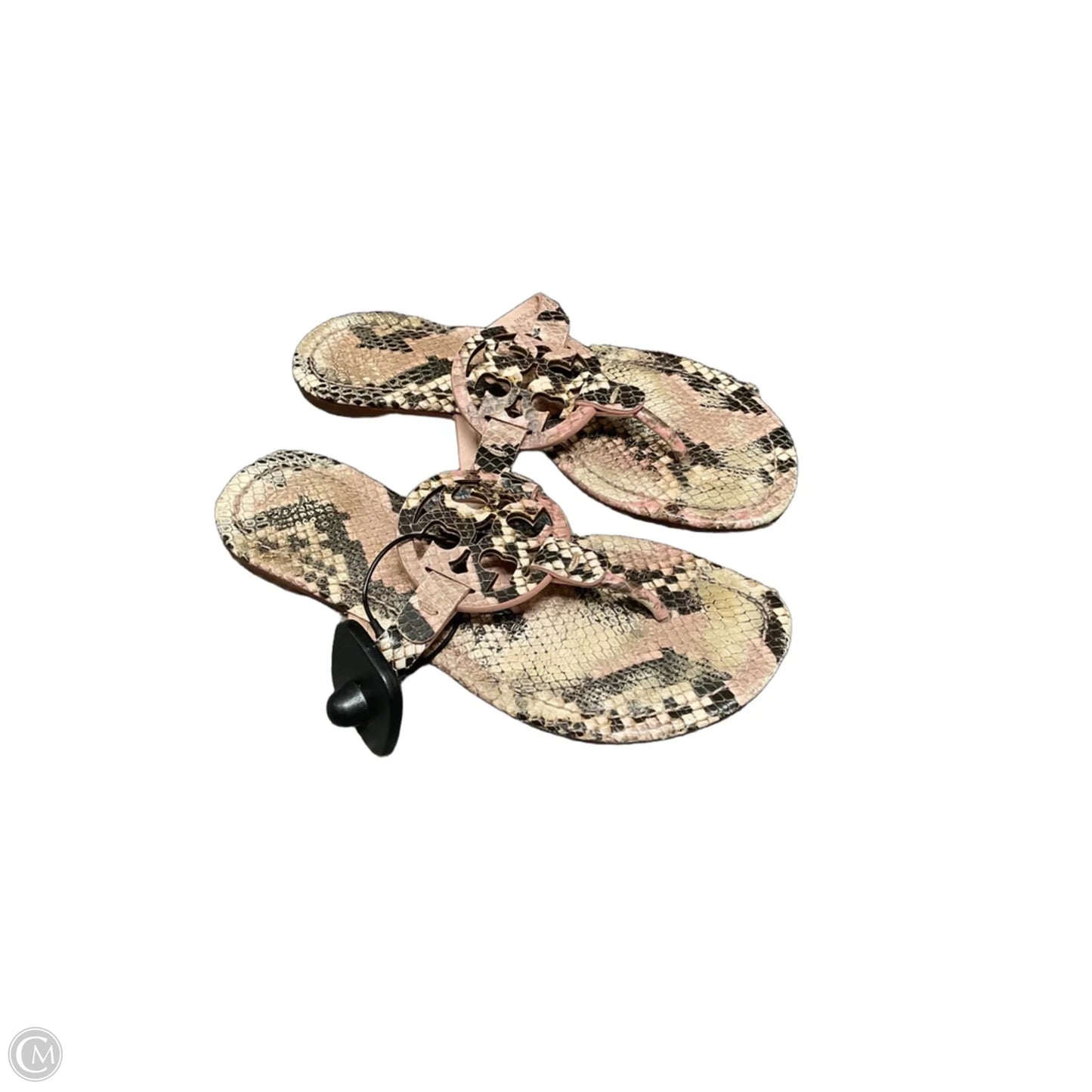 Sandals Designer By Tory Burch In Snakeskin Print, Size: 6.5