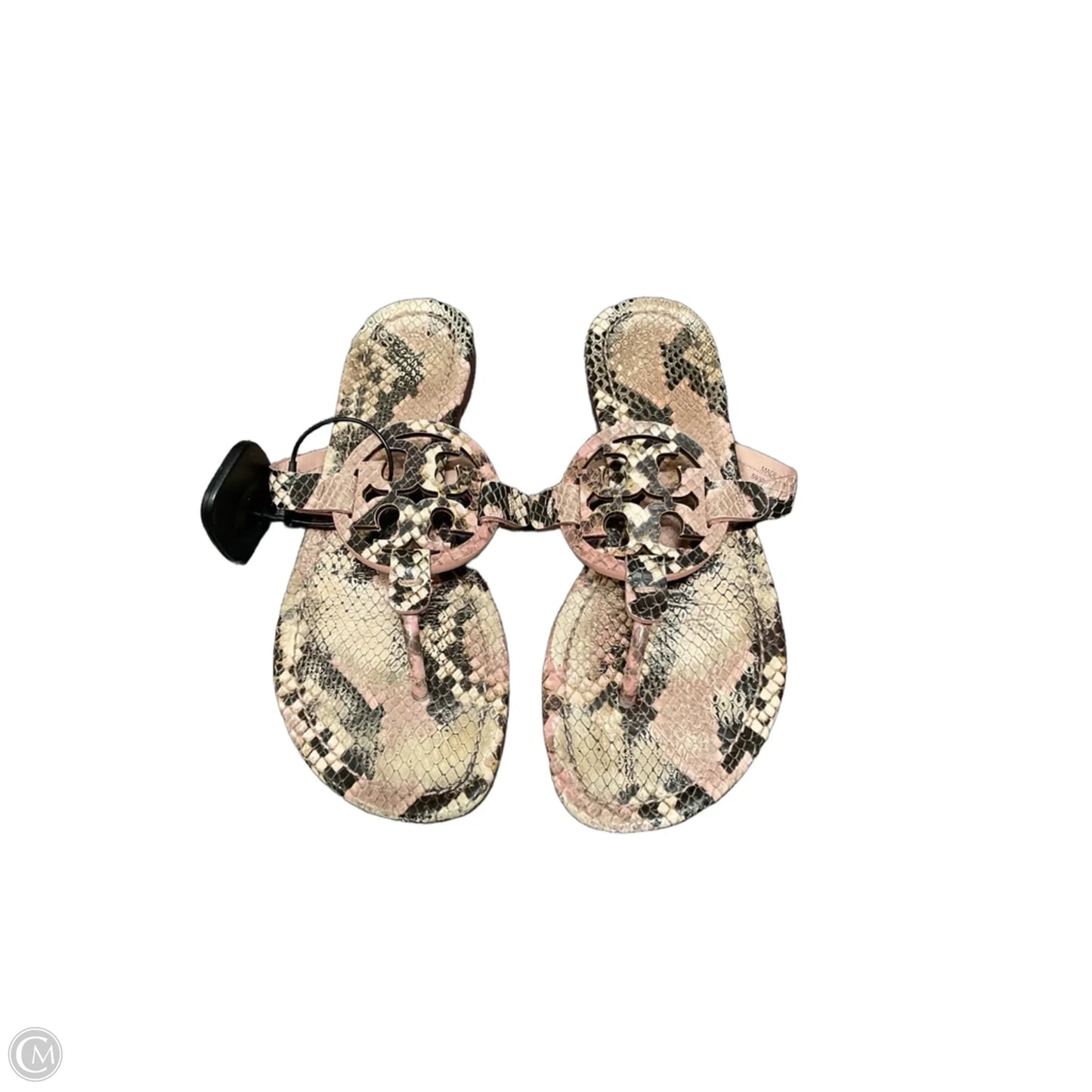 Sandals Designer By Tory Burch In Snakeskin Print, Size: 6.5