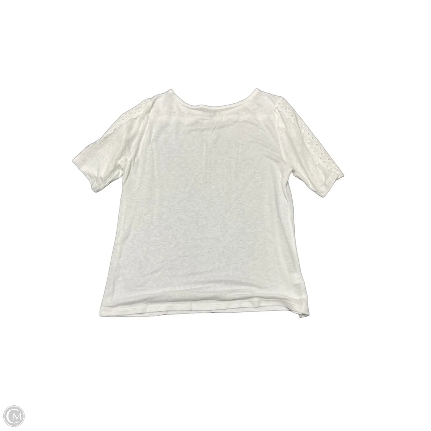 Top Short Sleeve By Loft In White, Size: S