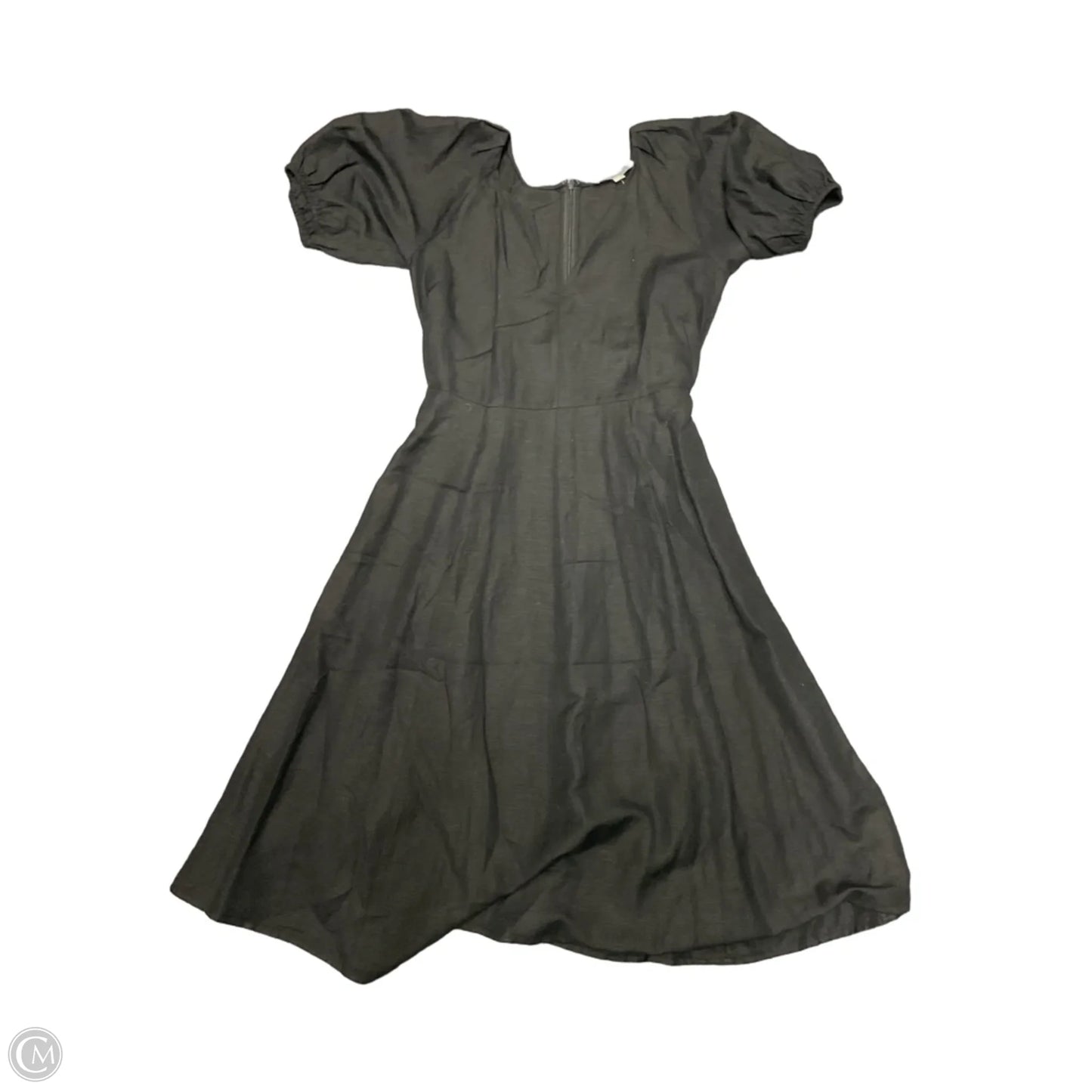 Dress Casual Midi By Loft In Black, Size: 4