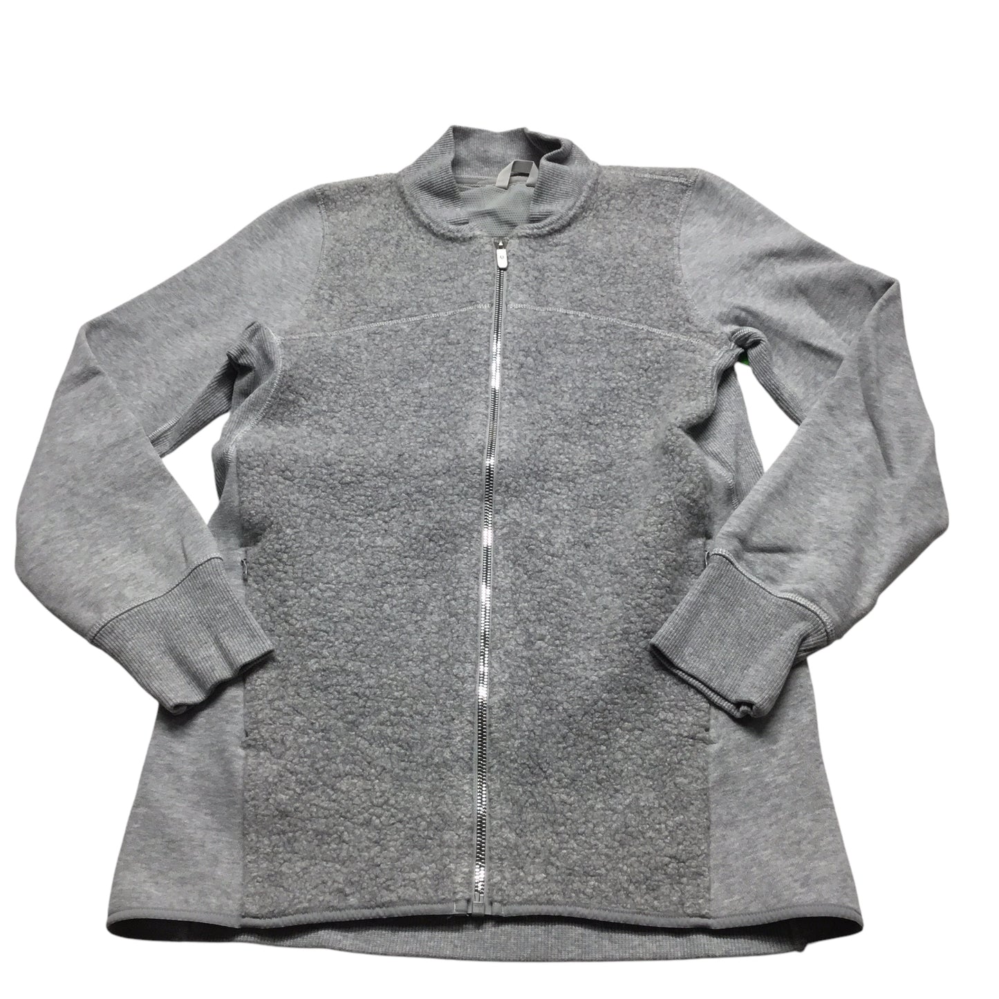Athletic Jacket By Lululemon In Grey, Size: 6