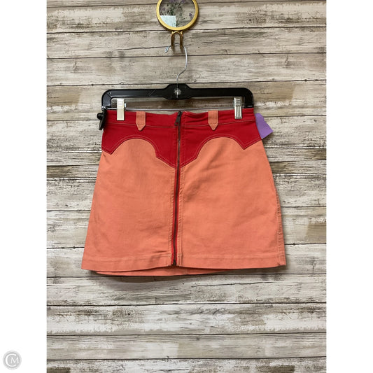 Skirt Mini & Short By Bdg In Peach, Size: M