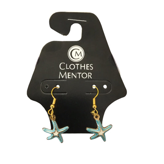 EARRINGS DANGLE/DROP    CLOTHES MENTOR in BLUE & GOLD