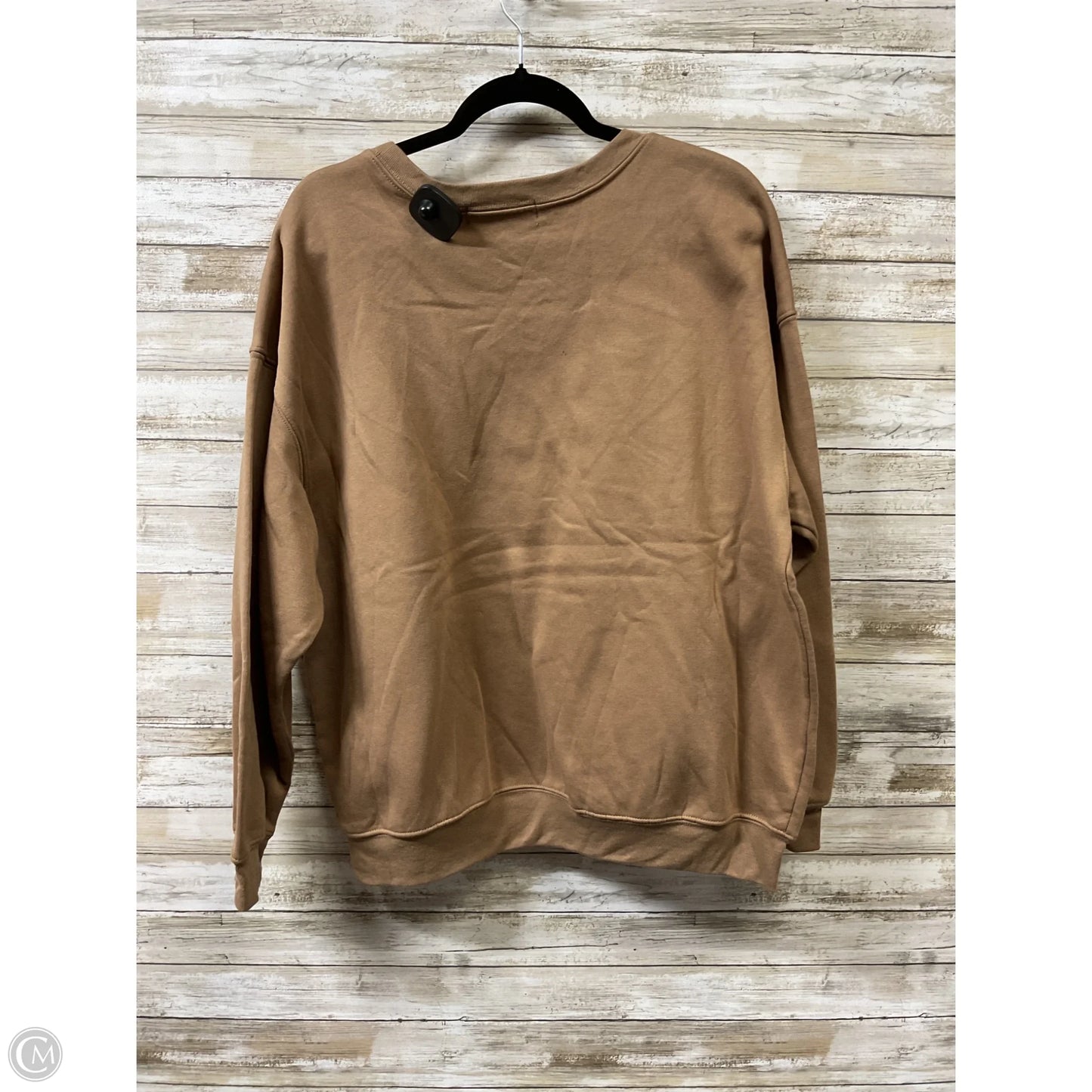 Sweatshirt Crewneck By Clothes Mentor In Tan, Size: Xxl