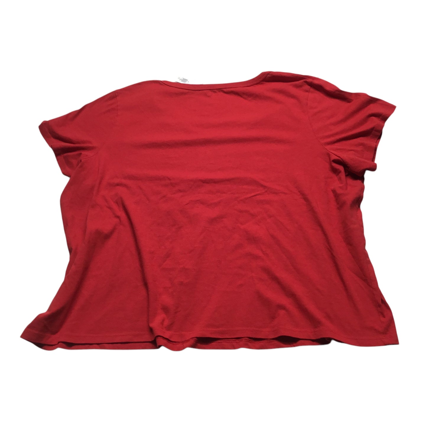 Top Short Sleeve Basic By Old Navy In Red, Size: Xxl